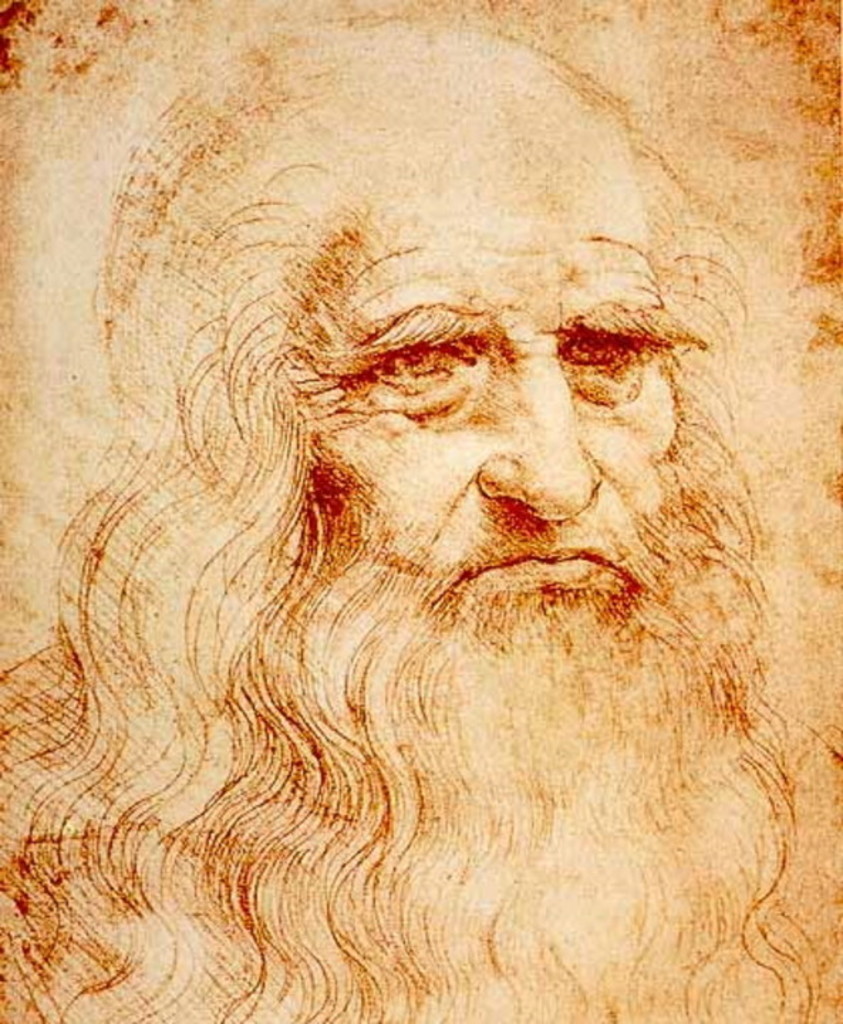 Miniature of Leonardo da Vinci